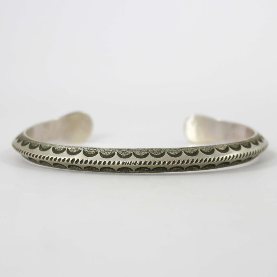 Stamped Silver Cuff by Karl Nataani - Garland's