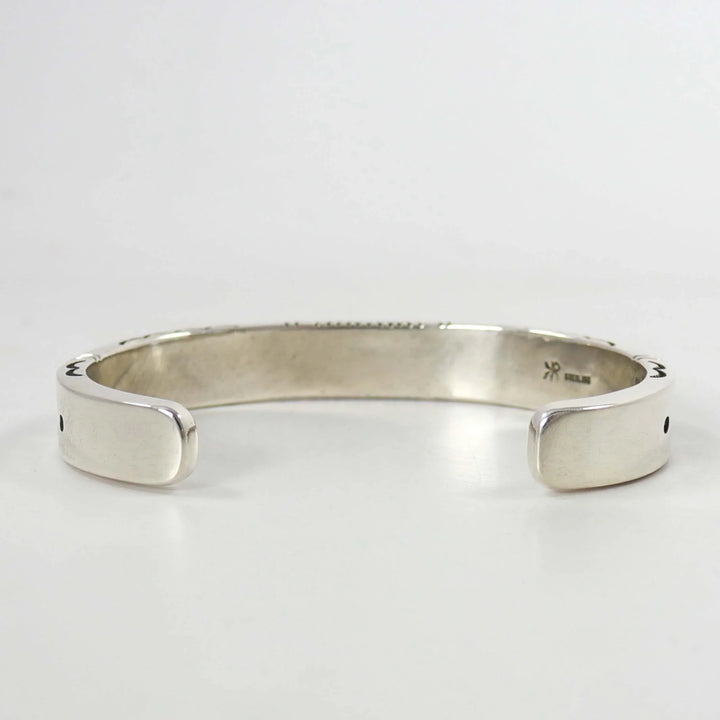 Stamped Silver Cuff by Kenneth Redhorse - Garland's