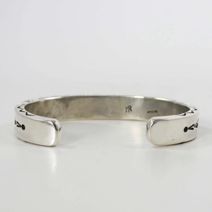 Stamped Silver Cuff by Kenneth Redhorse - Garland's