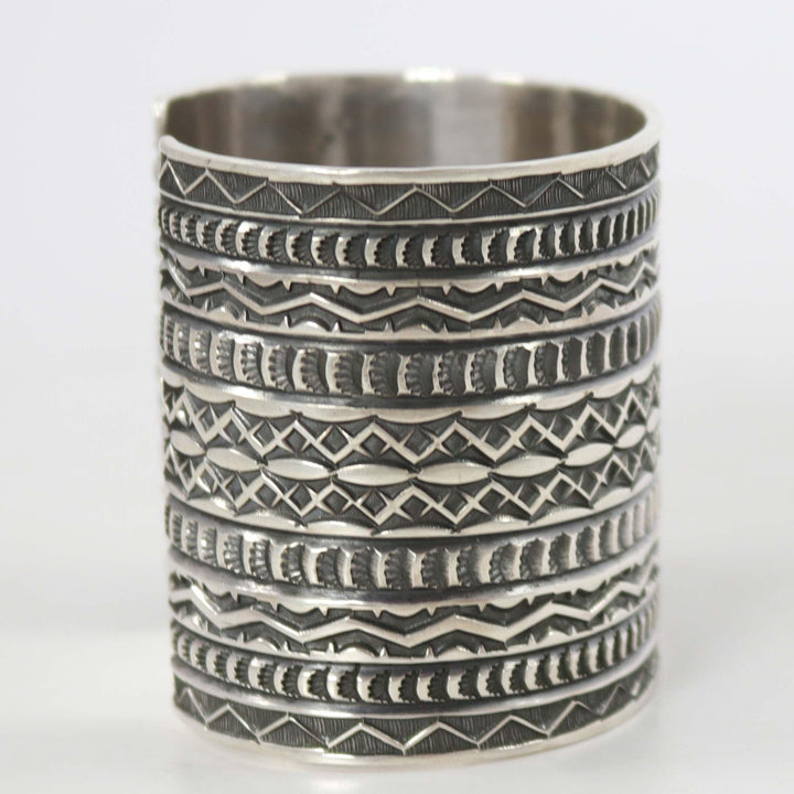 Stamped Silver Cuff by Sunshine Reeves - Garland's