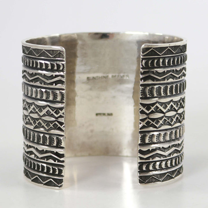 Stamped Silver Cuff by Sunshine Reeves - Garland's
