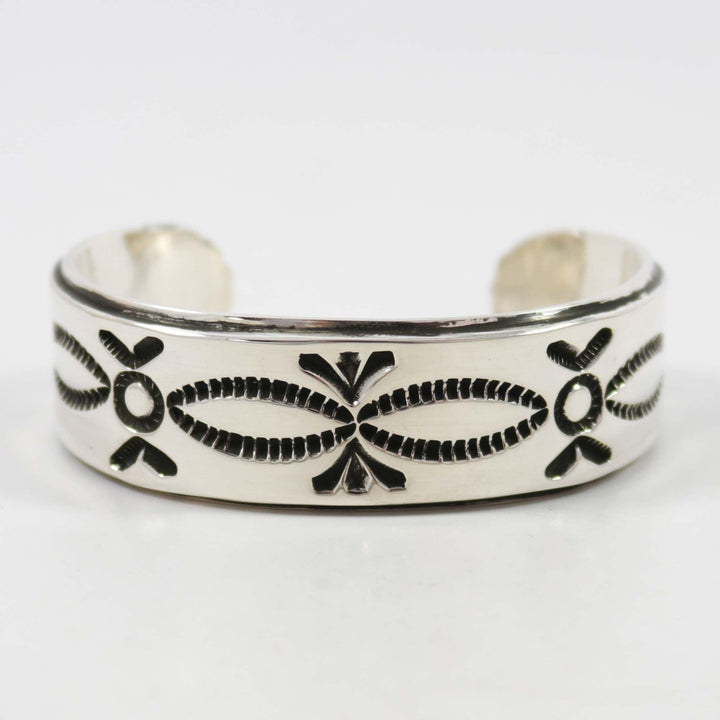 Stamped Silver Cuff by Tommy Jackson - Garland's