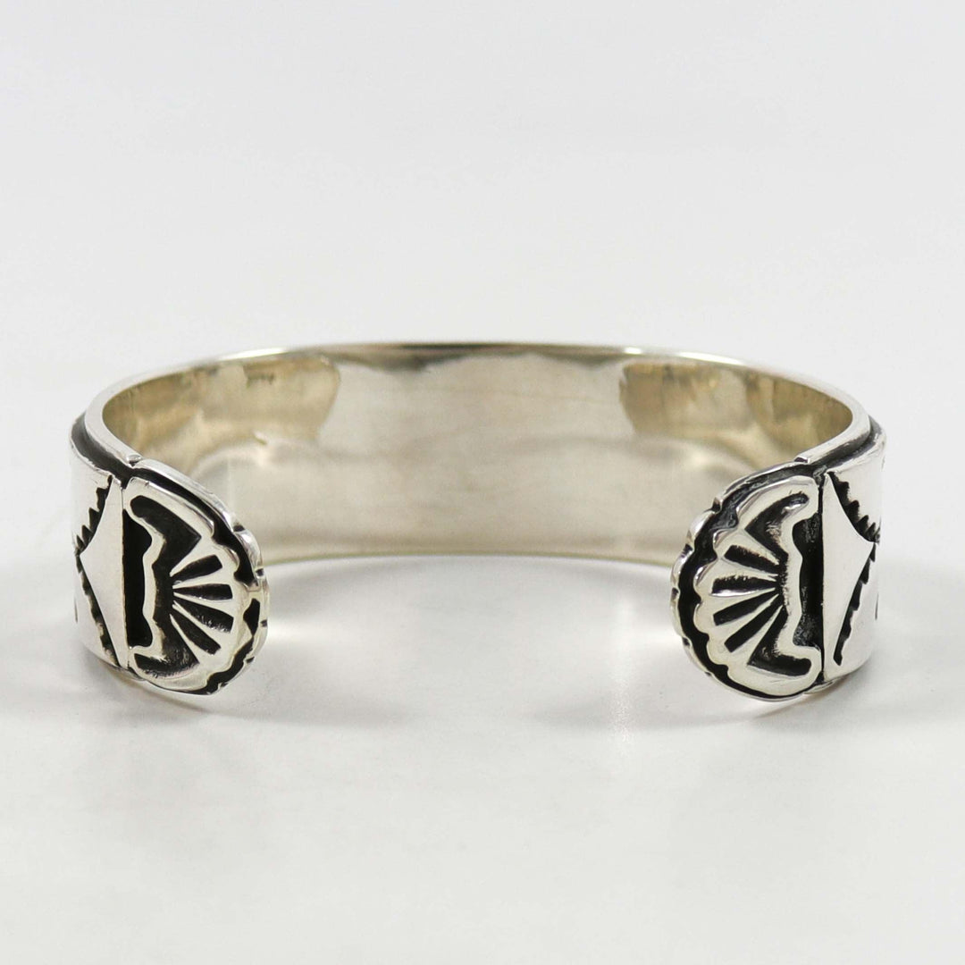 Stamped Silver Cuff by Tommy Jackson - Garland's