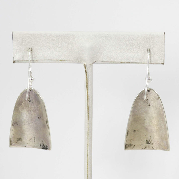Stamped Silver Earrings by Charlie John - Garland's