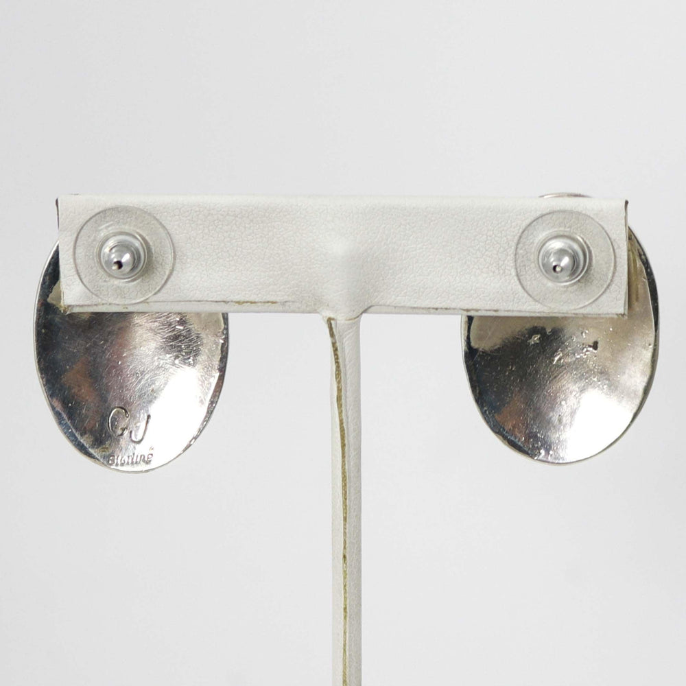 Stamped Silver Earrings by Charlie John - Garland's