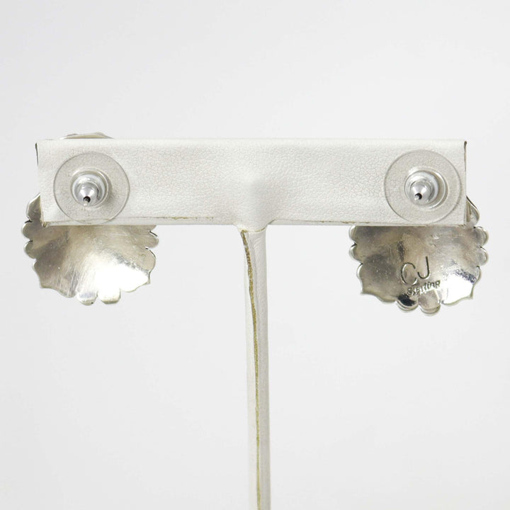 Stamped Silver Earrings by Charlie John - Garland's
