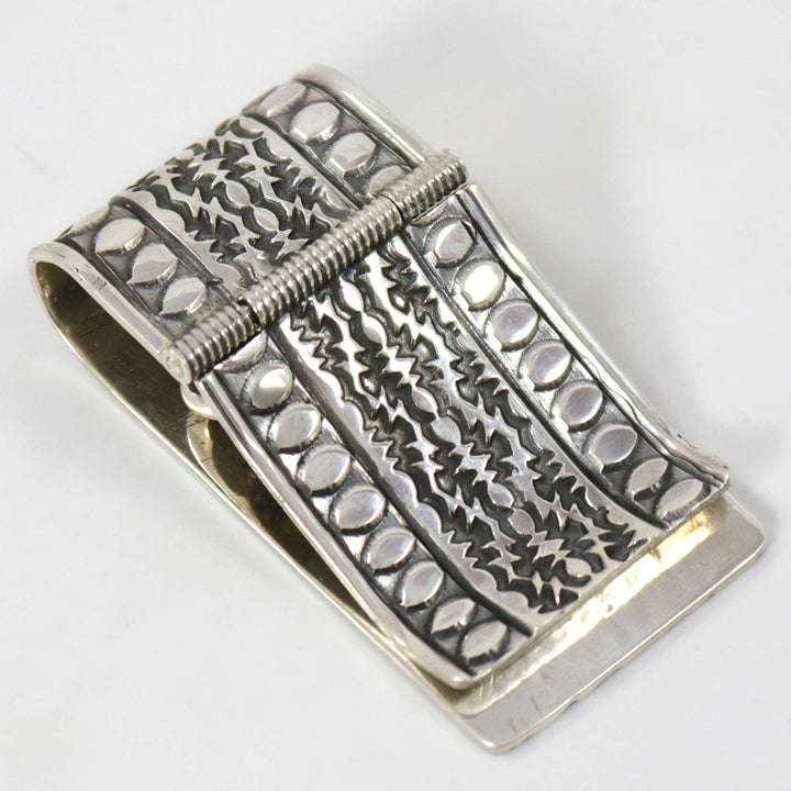 Stamped Silver Money Clip by Sunshine Reeves - Garland's