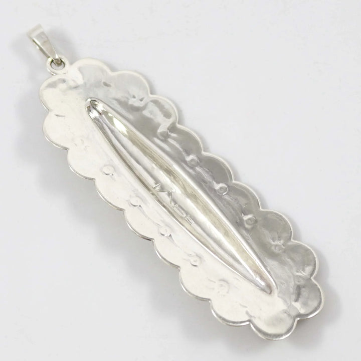 Stamped Silver Pendant by Fidel Bahe - Garland's