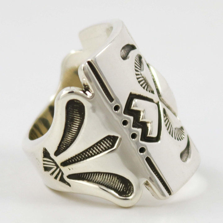 Stamped Silver Ring by Jennifer Curtis - Garland's