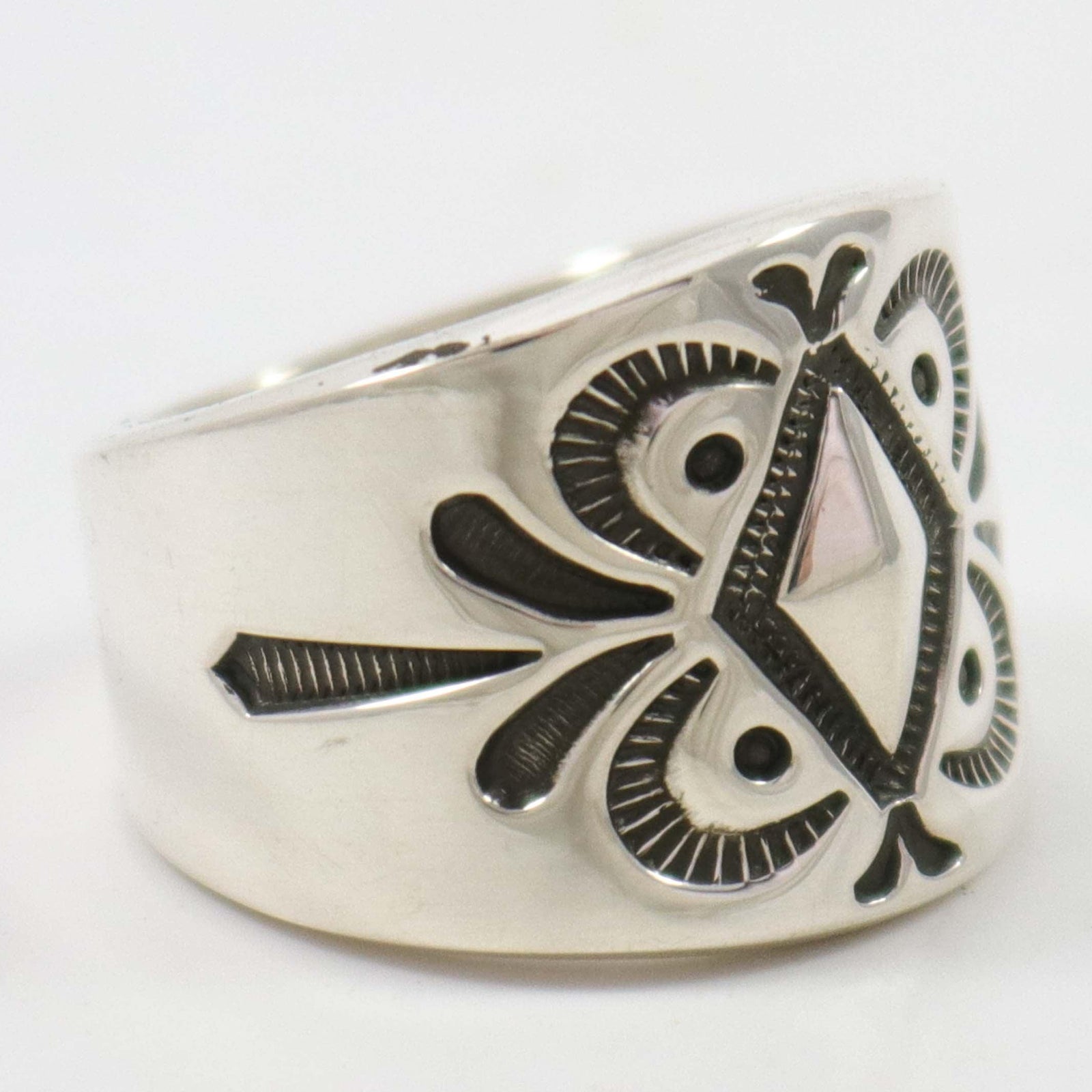 Stamped Silver Ring by Jennifer Curtis - Garland's