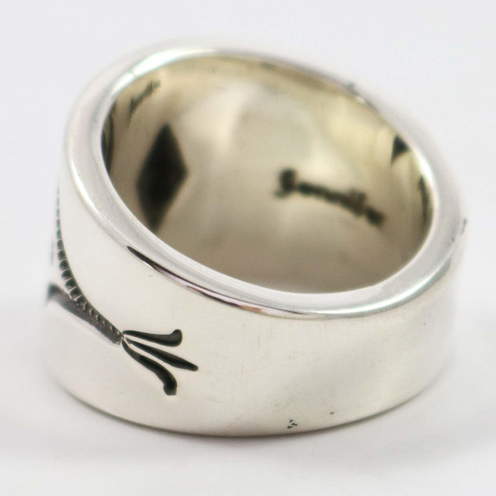 Stamped Silver Ring by Jennifer Curtis - Garland's