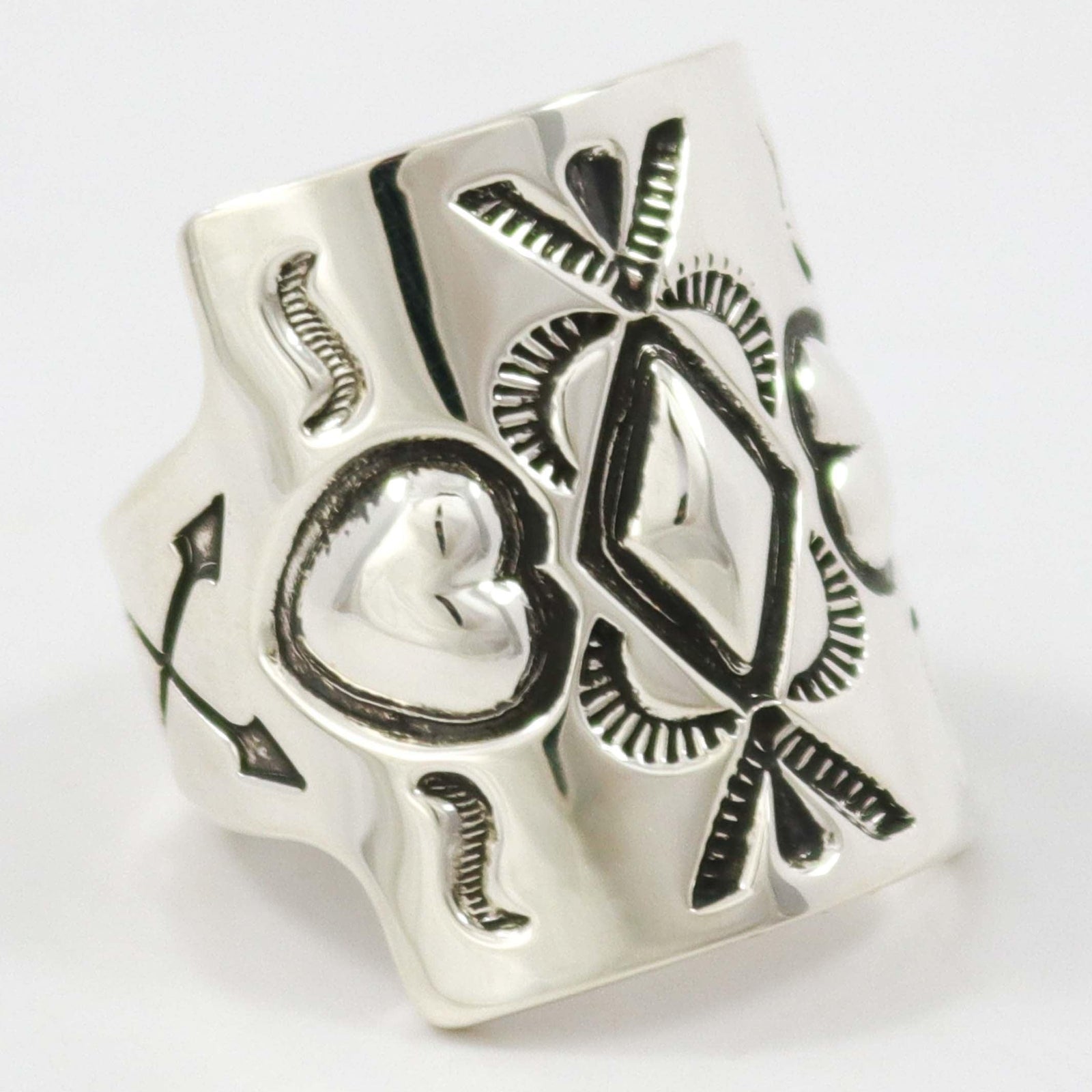 Stamped Silver Ring by Jennifer Curtis - Garland's