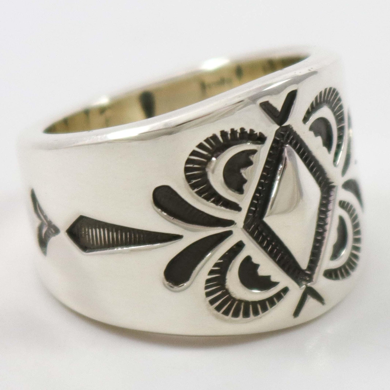 Stamped Silver Ring by Jennifer Curtis - Garland's