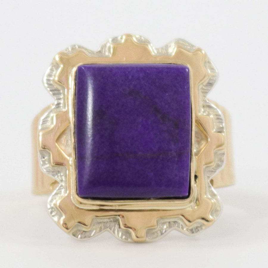 Sugilite and Gold Ring by Dina Huntinghorse - Garland's