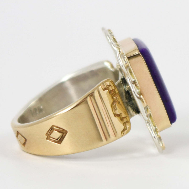 Sugilite and Gold Ring by Dina Huntinghorse - Garland's