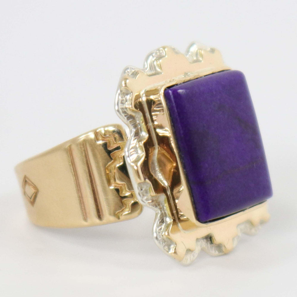 Sugilite and Gold Ring by Dina Huntinghorse - Garland's