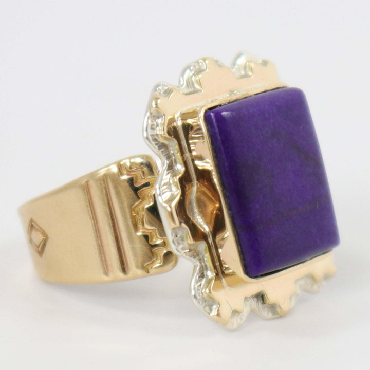 Sugilite and Gold Ring by Dina Huntinghorse - Garland's