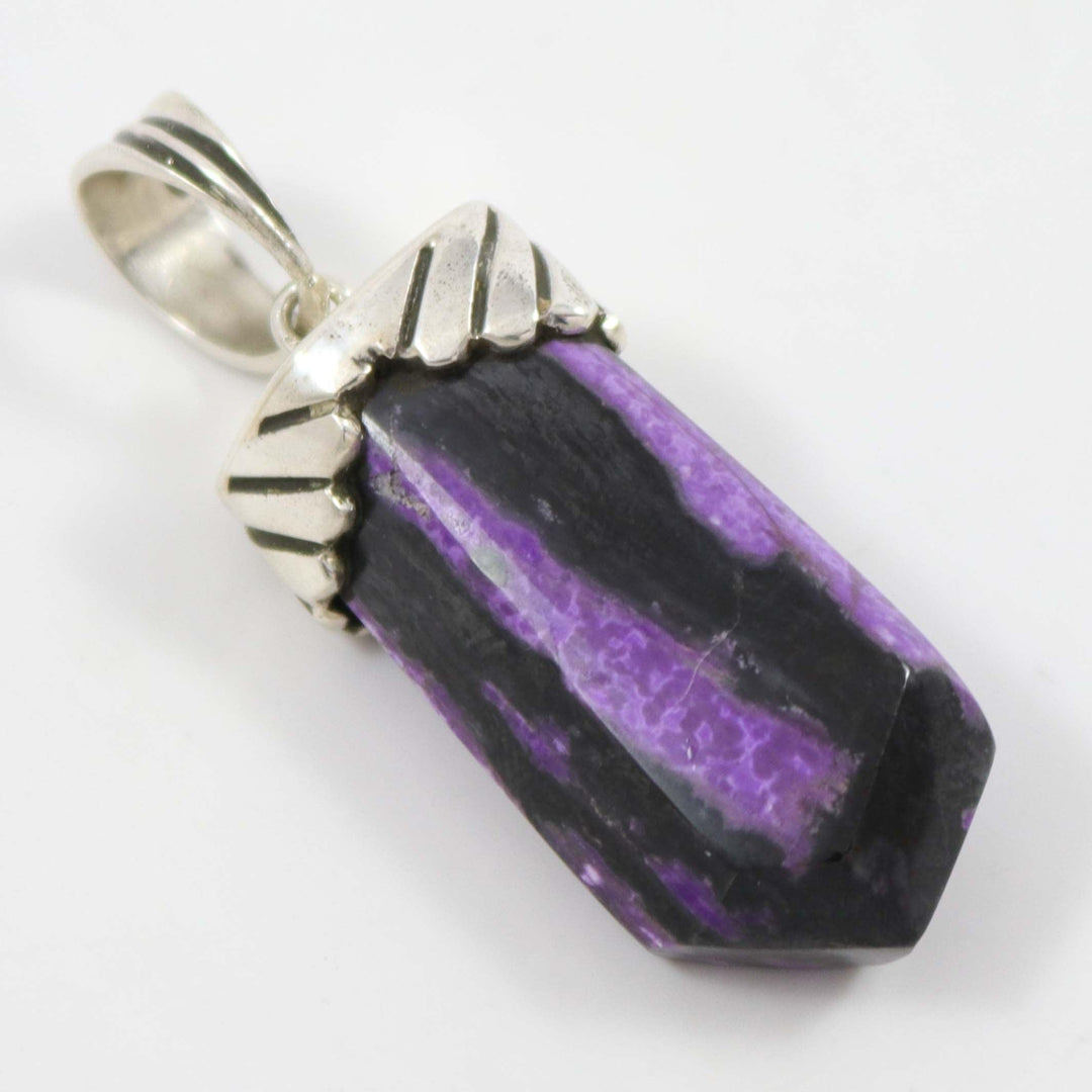 Sugilite and Manganese Pendant by Noah Pfeffer - Garland's