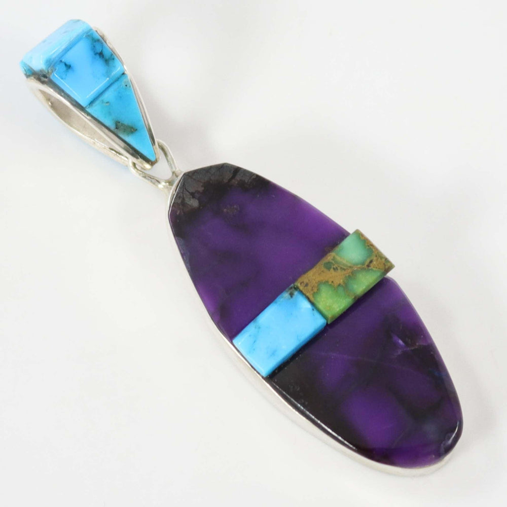 Sugilite and Turquoise Pendant by Na Na Ping - Garland's