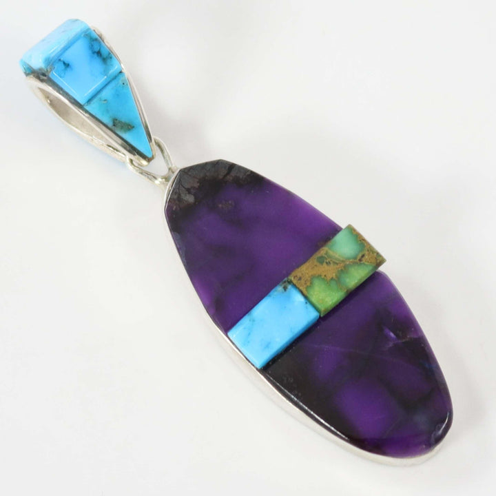 Sugilite and Turquoise Pendant by Na Na Ping - Garland's