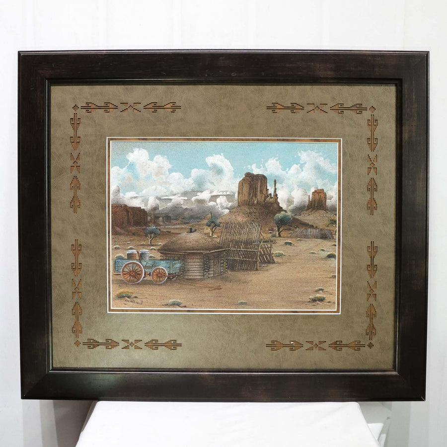 "Summer Storm" Sandpainting by Harvey Begay - Garland's