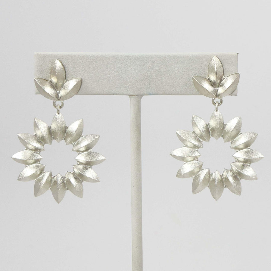 Sweet Pea Circle Earrings by Maria Samora - Garland's
