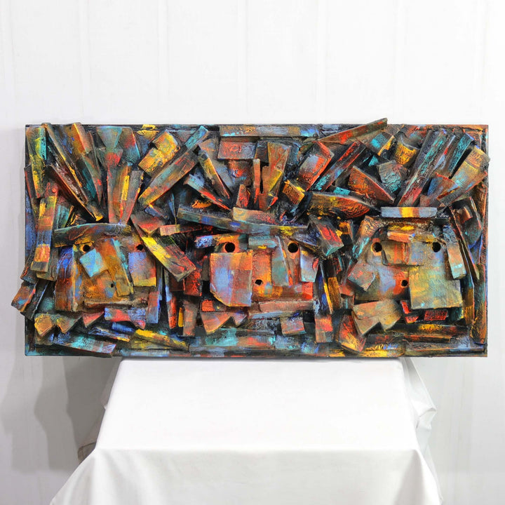 Three Cubis Yeis Painting by Sheldon Harvey - Garland's