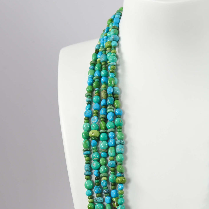 Turquoise and Gaspeite Necklace by Don Lucas - Garland's
