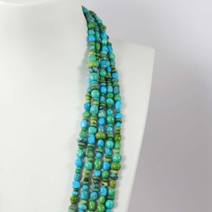 Turquoise and Gaspeite Necklace by Don Lucas - Garland's