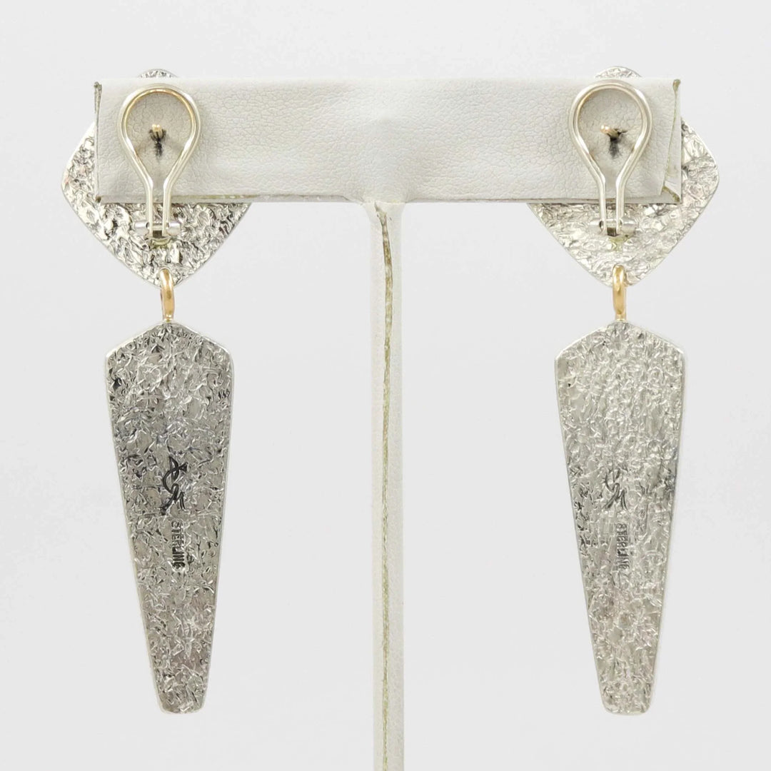 Turquoise and Rosarita Earrings by Duane Maktima - Garland's