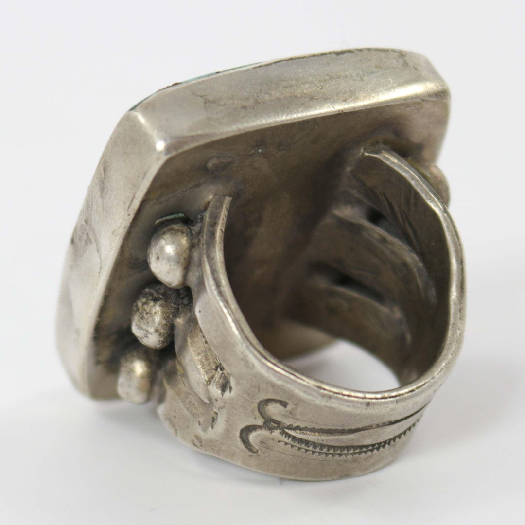 Turquoise and Spiny Oyster Ring by Jock Favour - Garland's