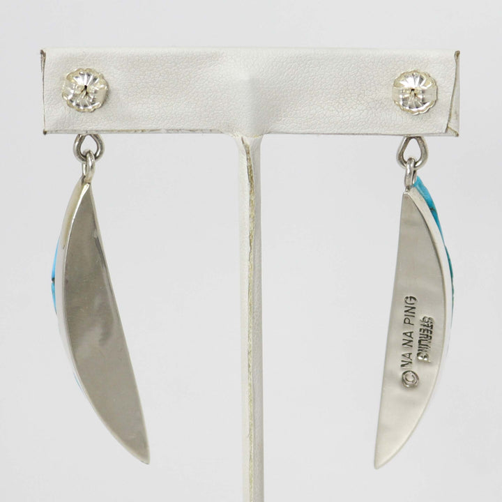 Turquoise and Sugilite Earrings by Na Na Ping - Garland's