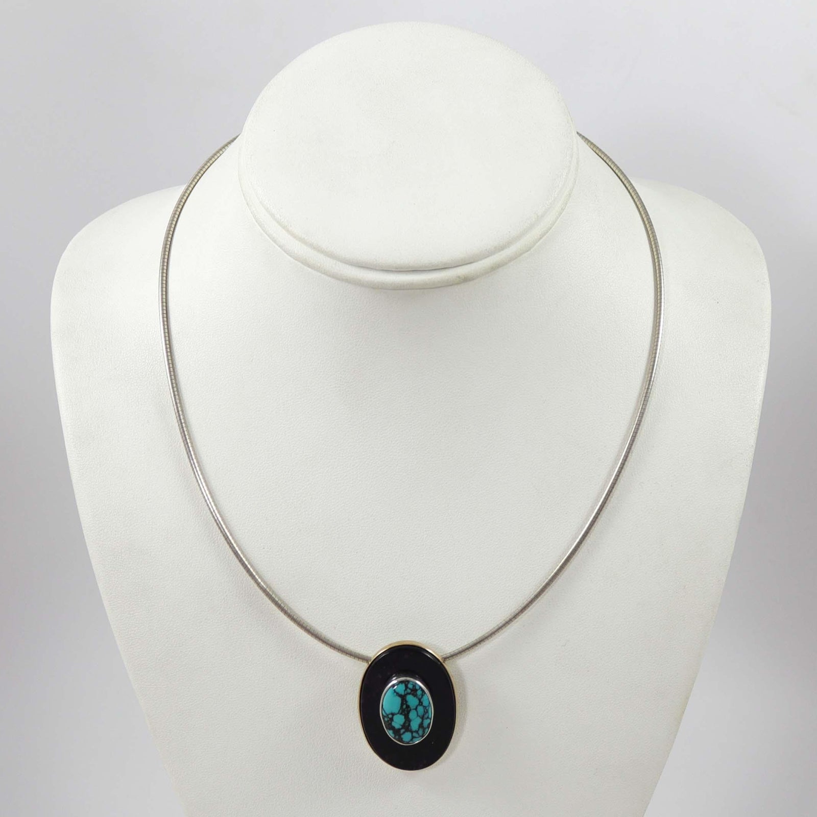 Turquoise and Sugilite Pendant by Curt Pfeffer - Garland's