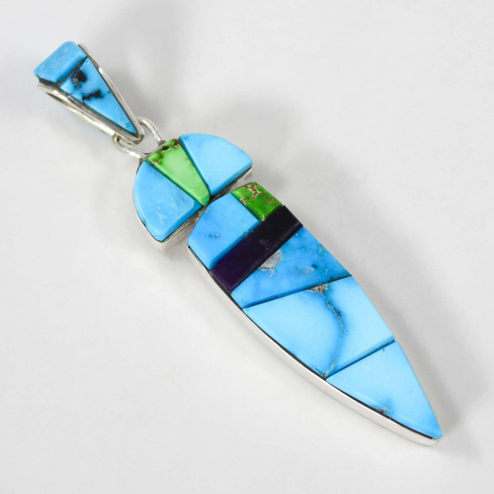 Turquoise and Sugilite Pendant by Na Na Ping - Garland's