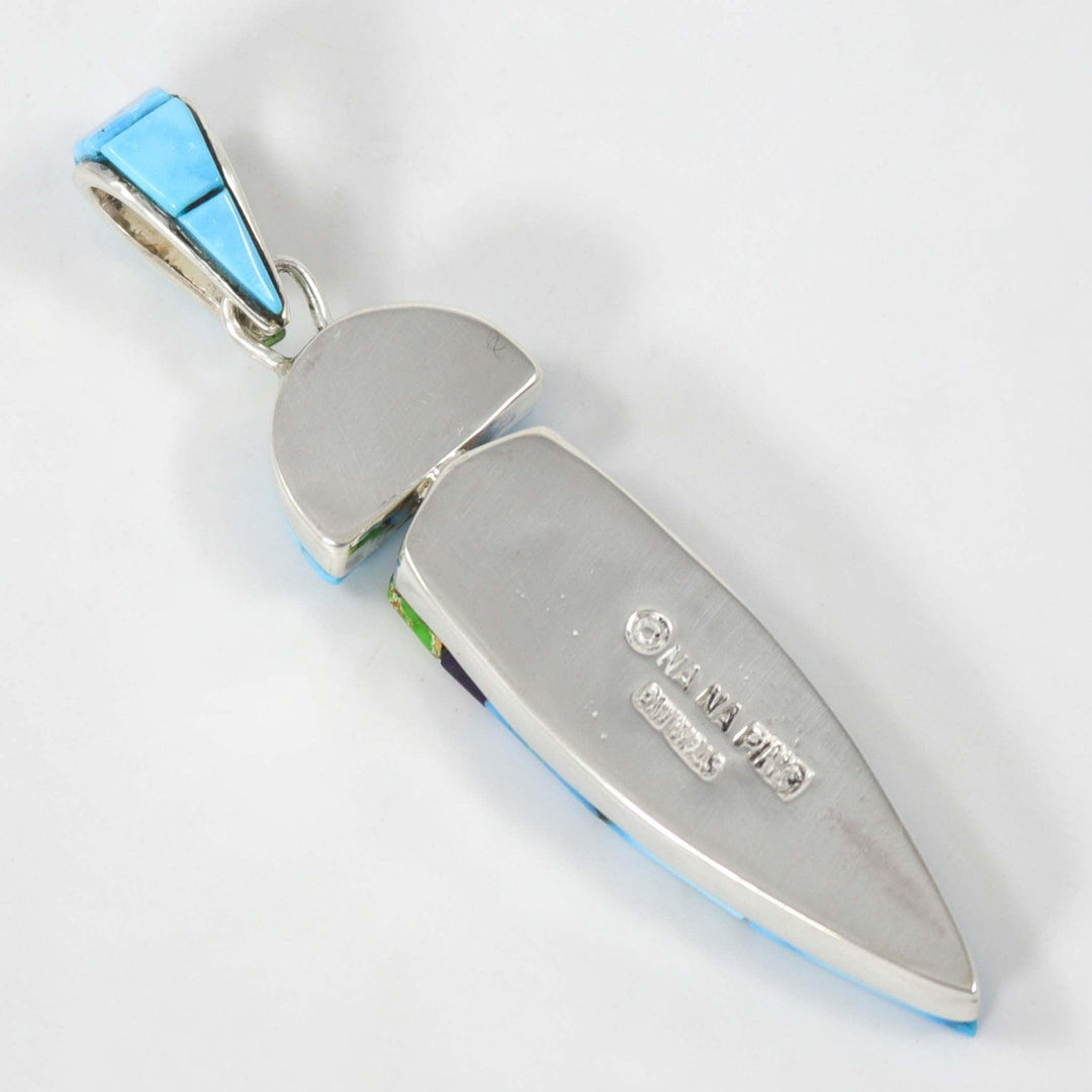 Turquoise and Sugilite Pendant by Na Na Ping - Garland's