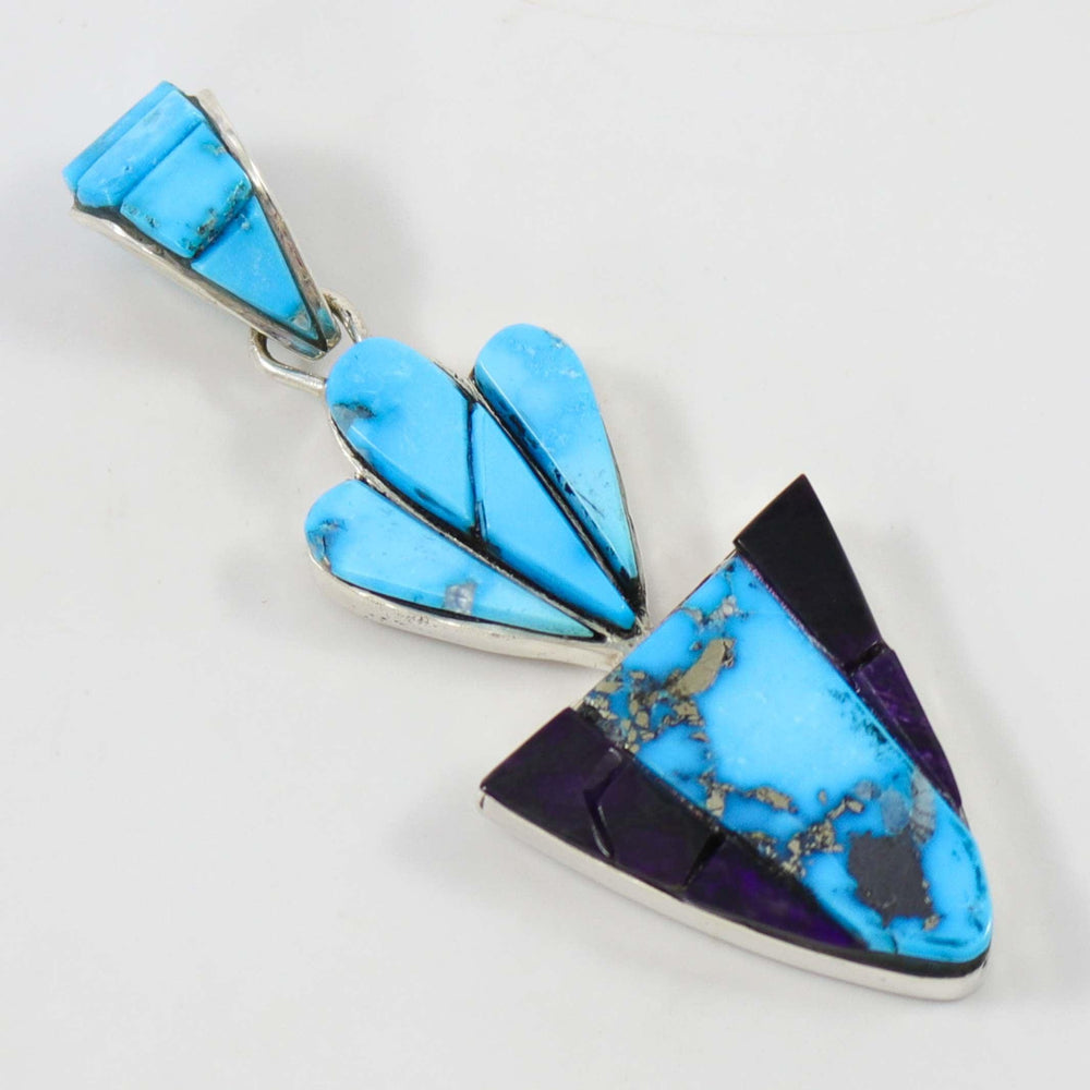 Turquoise and Sugilite Pendant by Na Na Ping - Garland's