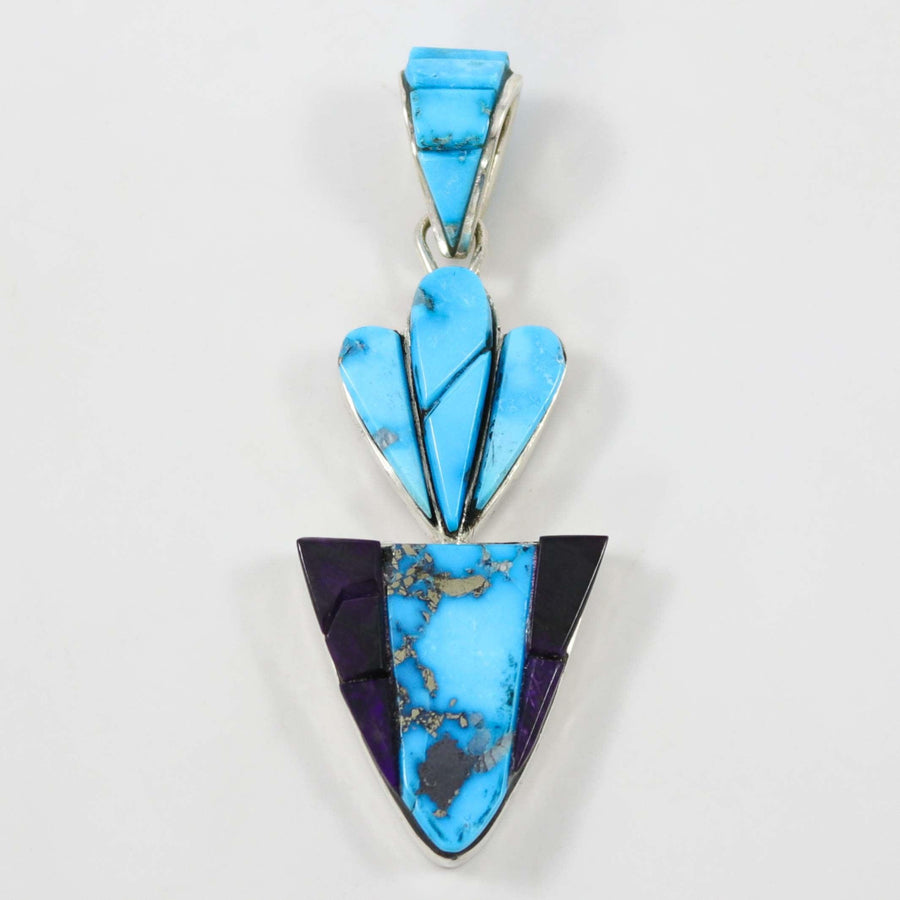 Turquoise and Sugilite Pendant by Na Na Ping - Garland's