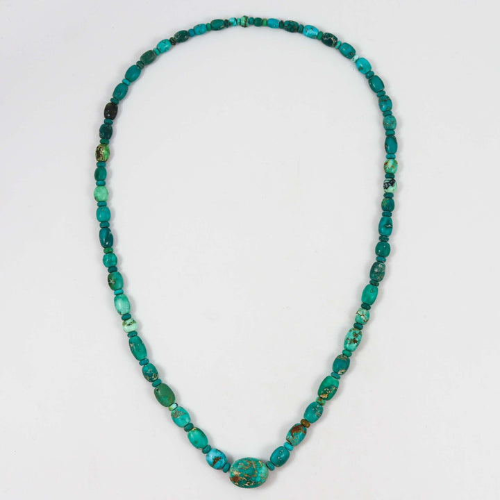 Turquoise and Variscite Necklace by Bob Hall - Garland's