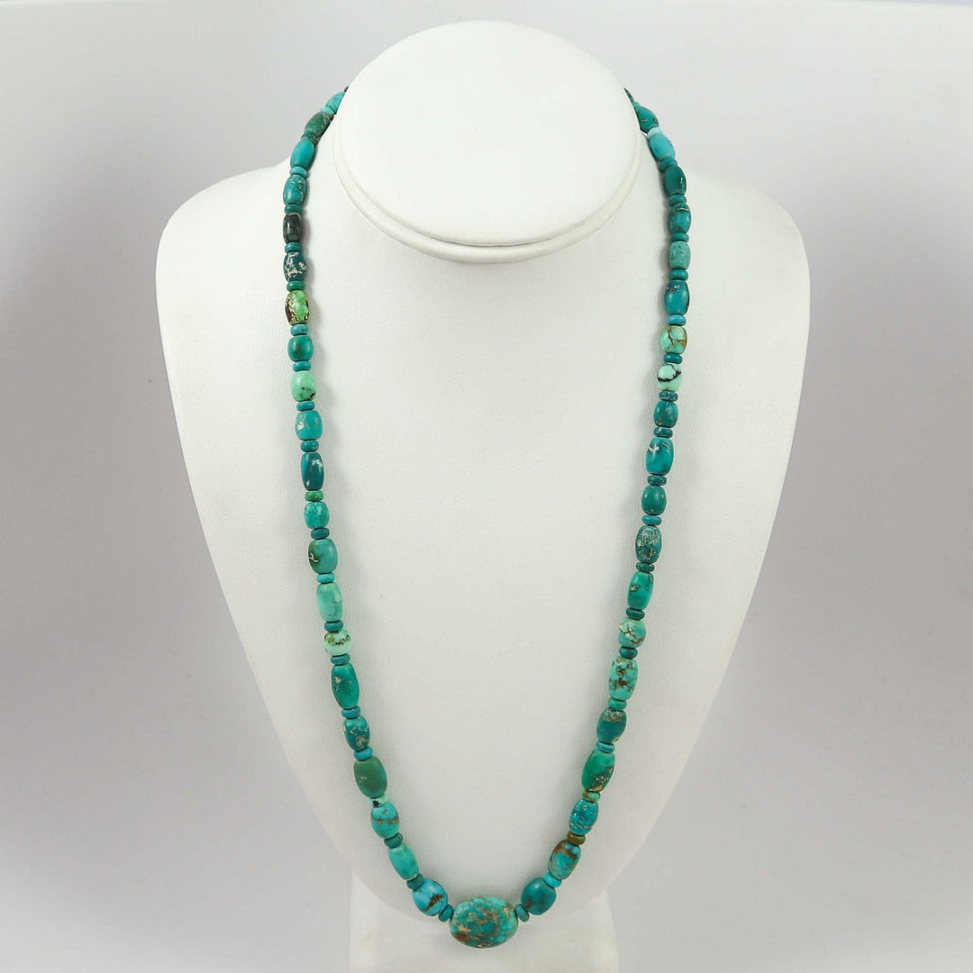 Turquoise and Variscite Necklace by Bob Hall - Garland's