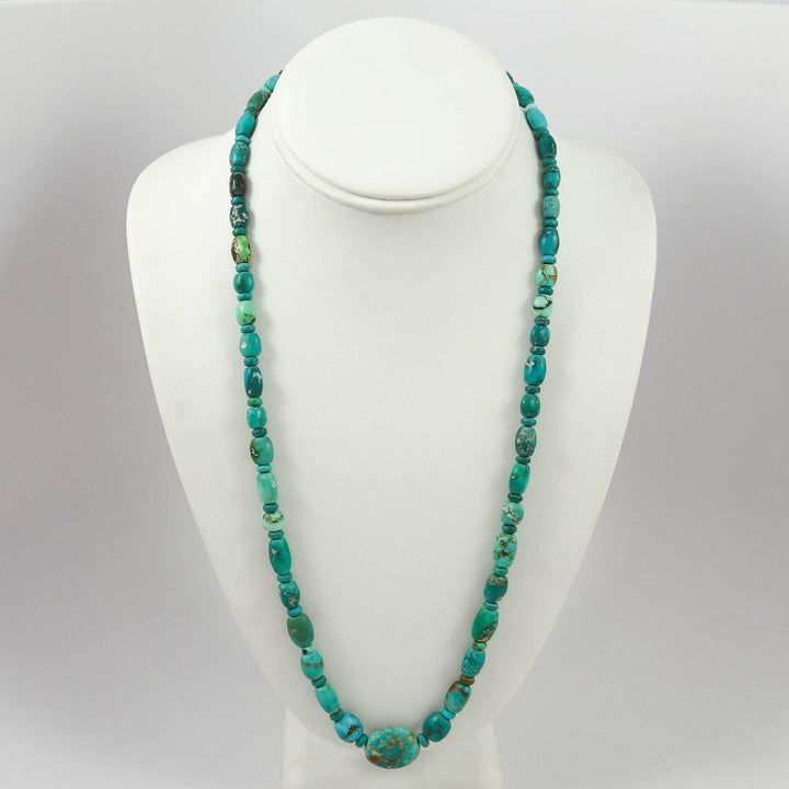 Turquoise and Variscite Necklace by Bob Hall - Garland's