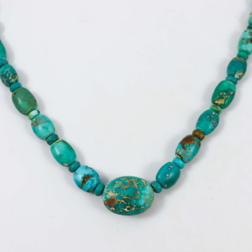 Turquoise and Variscite Necklace by Bob Hall - Garland's