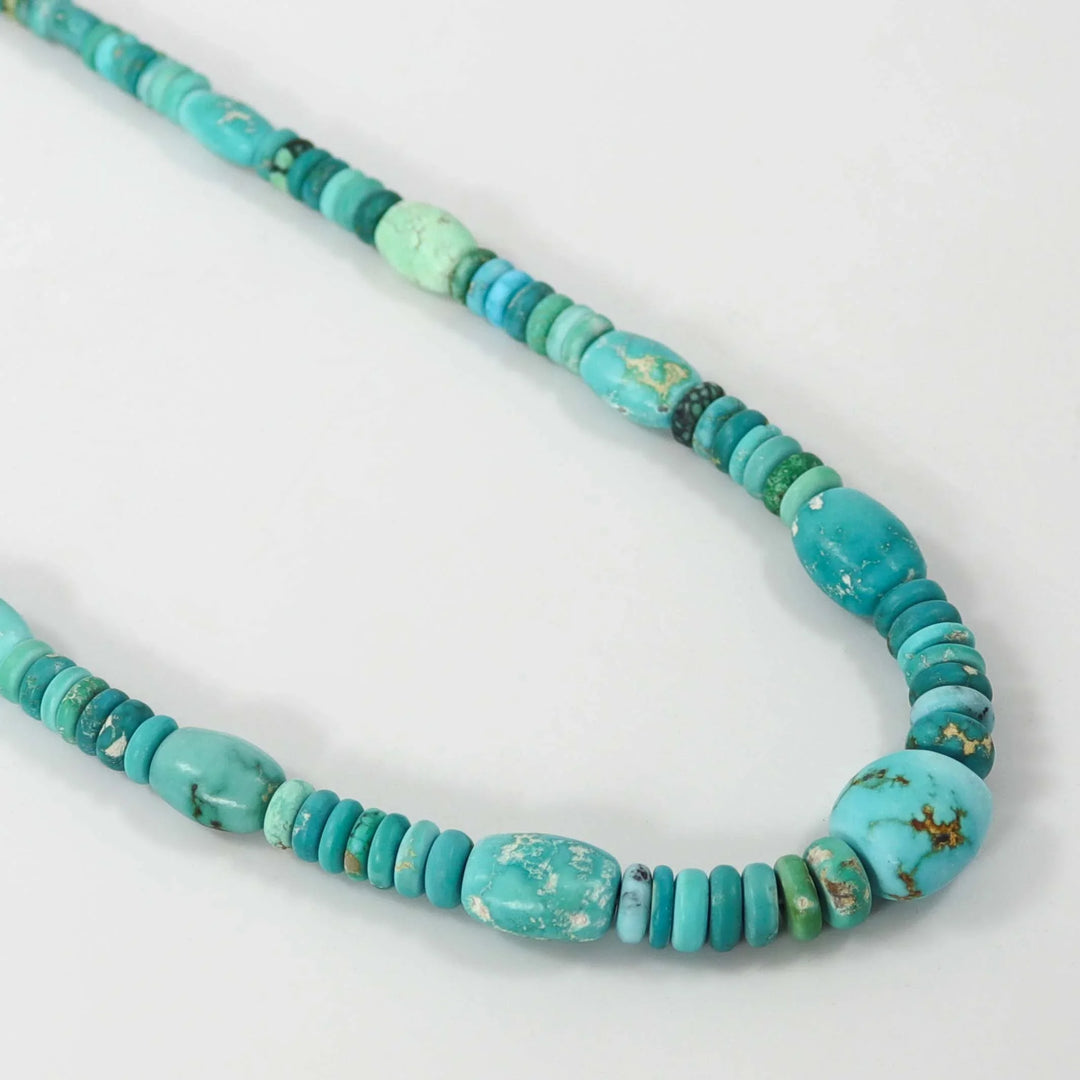 Turquoise Bead Necklace by Bob Hall - Garland's