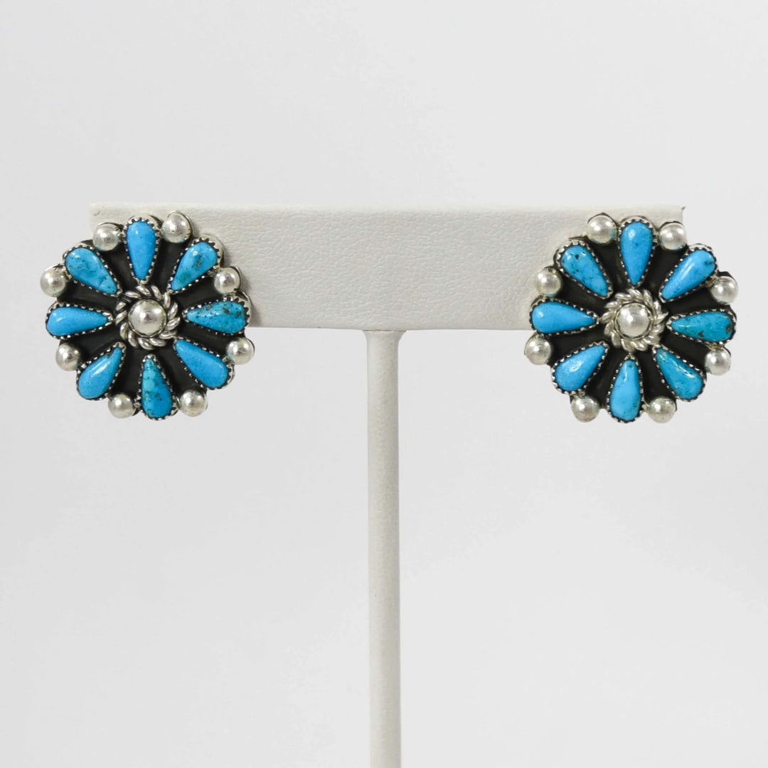 Turquoise Clip Earrings by Billy Betoney - Garland's