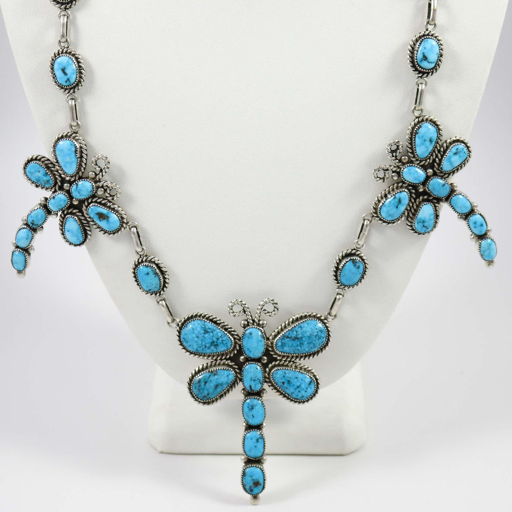 Turquoise Dragonfly Necklace by Diane Lonjose - Garland's