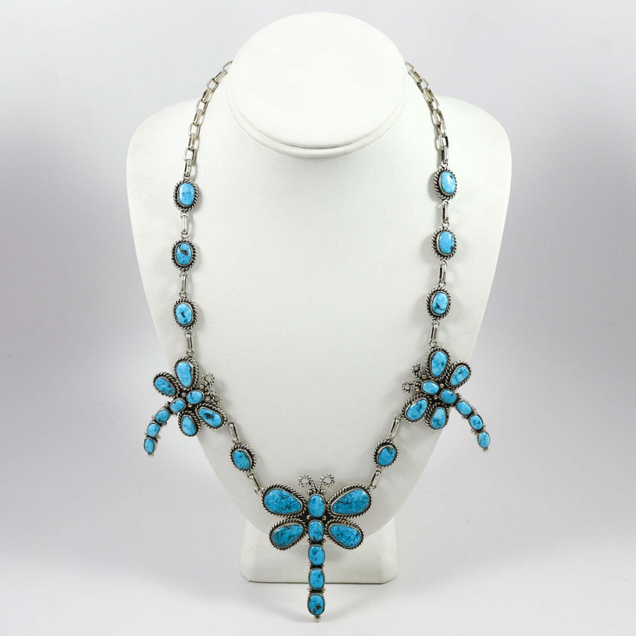 Turquoise Dragonfly Necklace by Diane Lonjose - Garland's