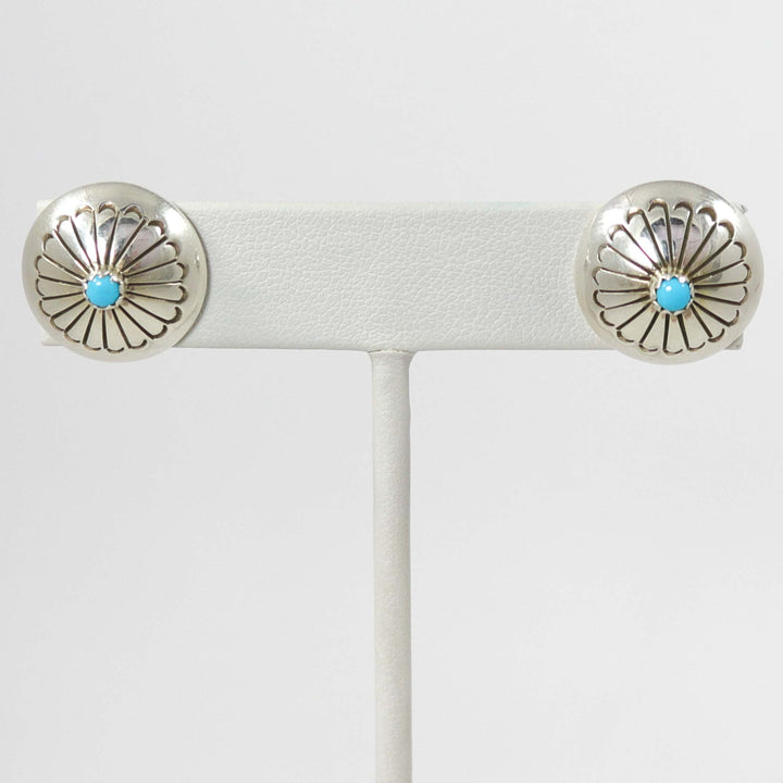 Turquoise Earrings by Marie Yazzie - Garland's