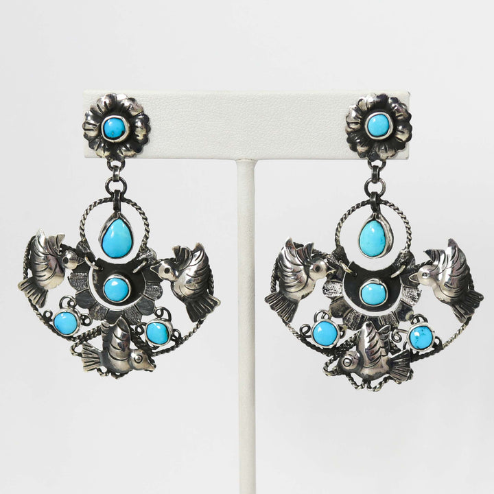 Turquoise Frida Kahlo Earrings by Federico - Garland's