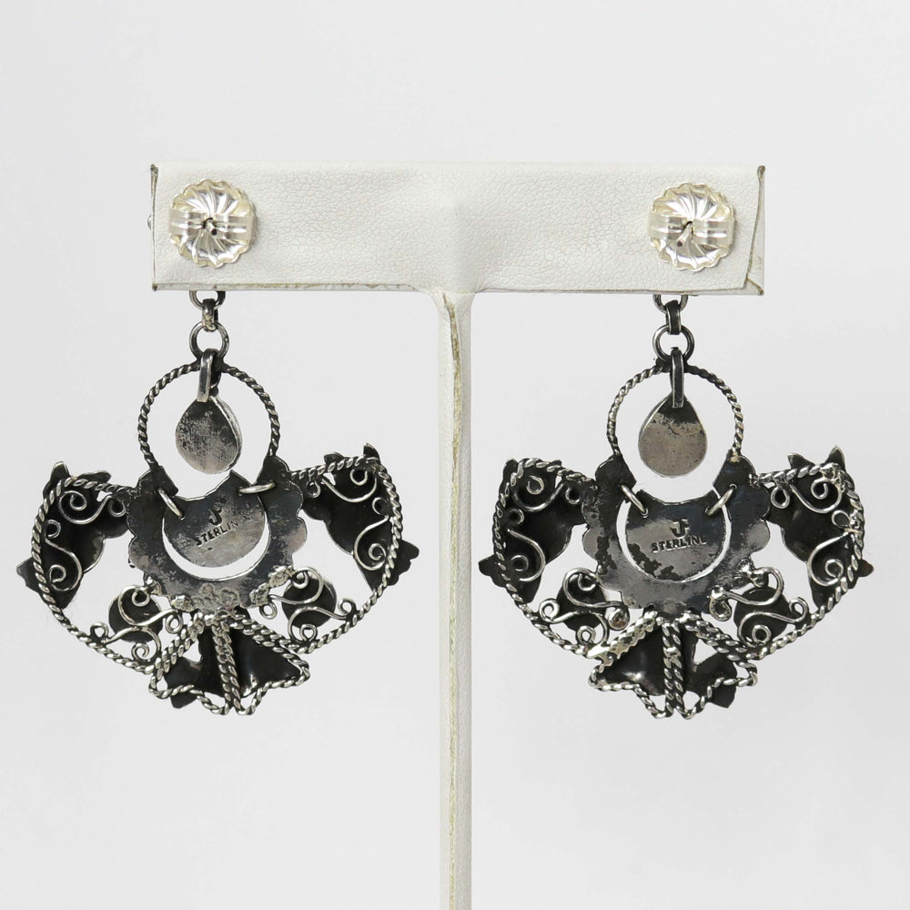 Turquoise Frida Kahlo Earrings by Federico - Garland's