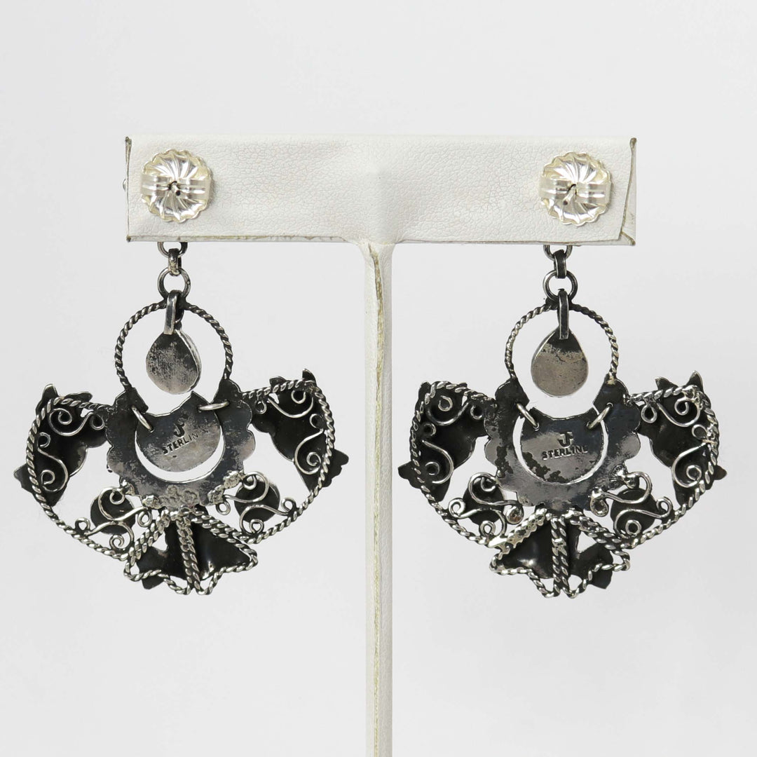 Turquoise Frida Kahlo Earrings by Federico - Garland's
