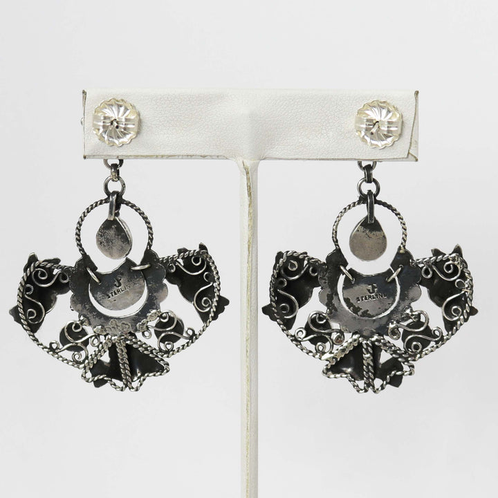 Turquoise Frida Kahlo Earrings by Federico - Garland's
